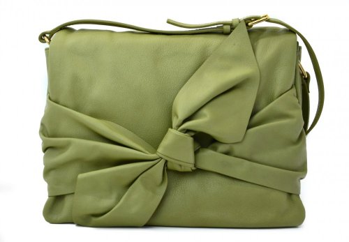 Coccinelle kožená kabelka Isaline – pastel green