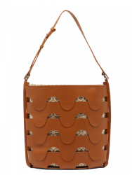 COCCINELLE MEDHUSE kabelka caramel / mult. natur