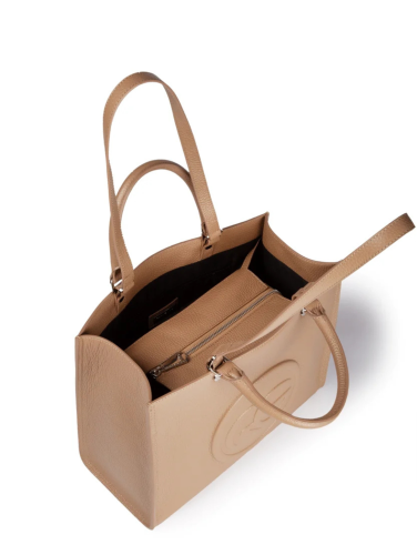 Roberta Gandolfi shopperka Roberta camel