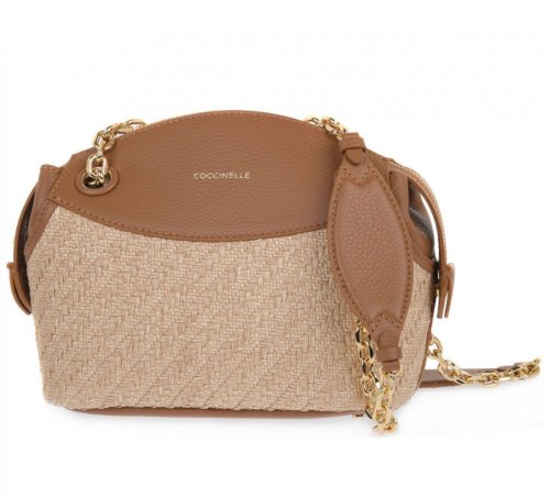 Coccinelle Colette Rafia kabelka – caramel / natural