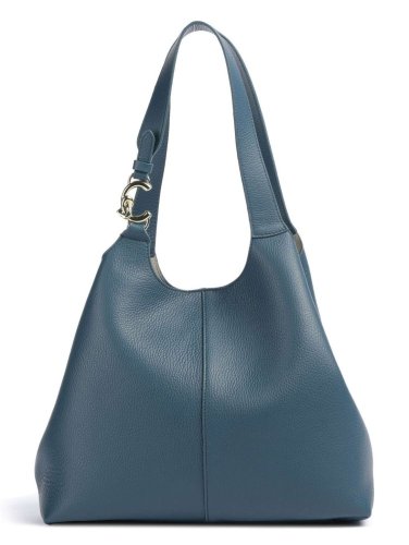 Coccinelle C-Easy kožená kabelka Large – deep blue