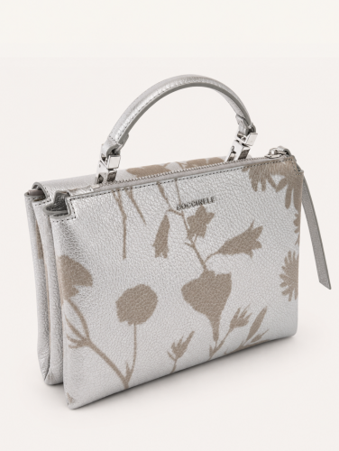Coccinelle Arlettis Shadow Print crossbody kabelka – silver