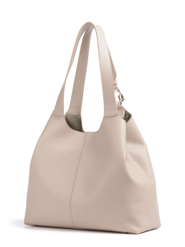 Coccinelle C-Easy kožená kabelka Medium – rosette