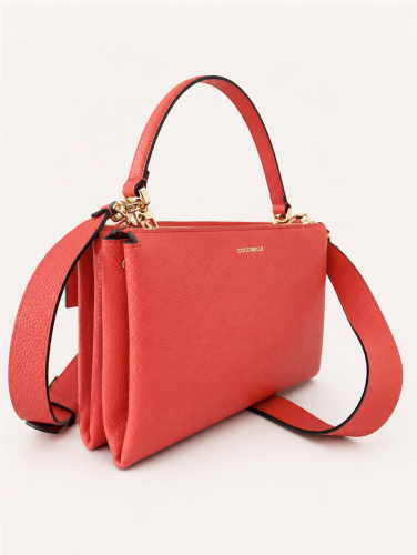 Coccinelle Arlettis Medium crossbody kabelka – grenadine red