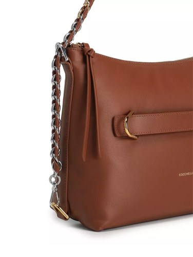 KABELKA COCCINELLE GRETEL PUFFY SMOOTH cognac