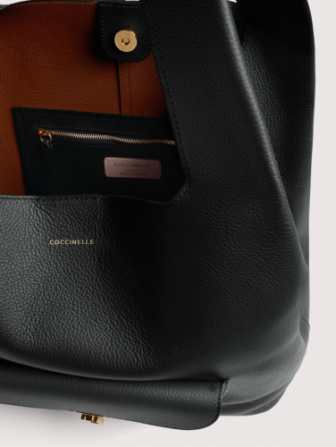 Coccinelle Beat Shopping kabelka – Noir / Cognac
