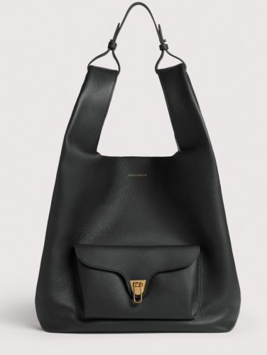 KABELKA COCCINELLE BEAT SHOPPING noir/cognac