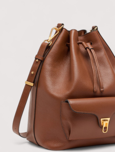 KABELKA COCCINELLE BEAT GENERATION LARGE cognac