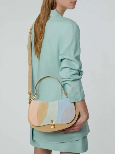 Coccinelle Magie Suede Patch Medium – béžová