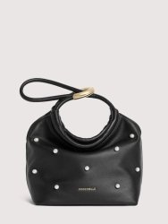 KABELKA COCCINELLE POUCH PEARL STUDS noir