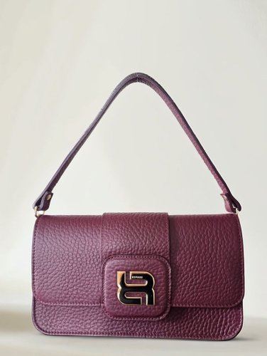 Ripani Martina kožená kabelka - vínová