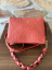 Coccinelle Boheme Ostrich Small – grenadine red