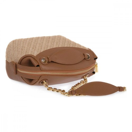 Coccinelle Colette Rafia kabelka – caramel / natural