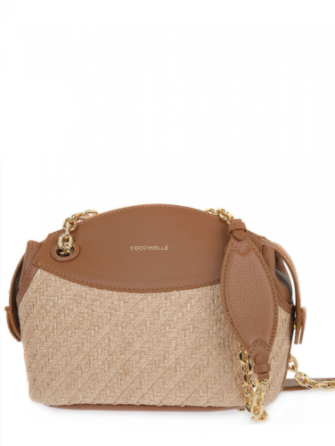 Coccinelle Colette Rafia kabelka – caramel / natural