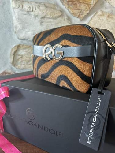 Roberta Gandolfi kabelka Dafne pony zebra