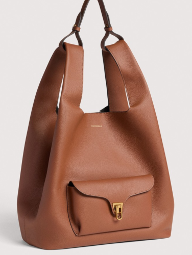 KABELKA COCCINELLE BEAT SHOPPING cognac/noir