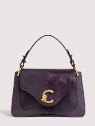 KABELKA COCCINELLE C-ME CALF BIMATERIAL prune