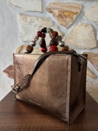 Roberta Gandolfi kabelka Vittoria bronzo