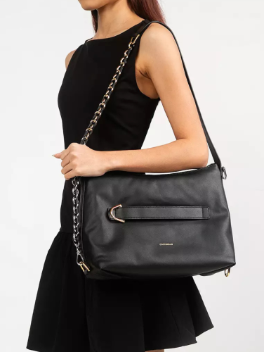 Coccinelle Gretel Puffy Smooth – medium / noir