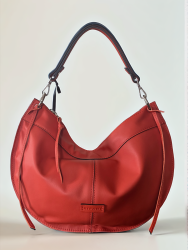 Ripani Liu kožená kabelka - orange red