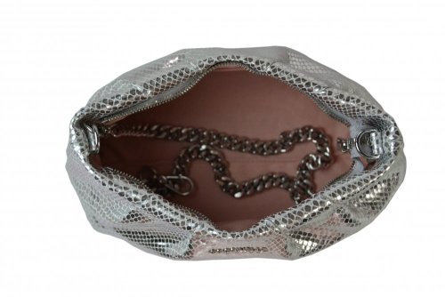 Coccinelle Ophelie Snake minikabelka - silver
