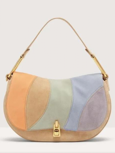 Coccinelle Magie Suede Patch Medium – béžová