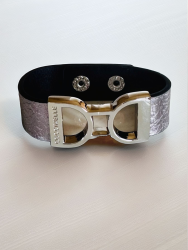 NÁRAMEK COCCINELLE ARLETTIS RIBBON steel