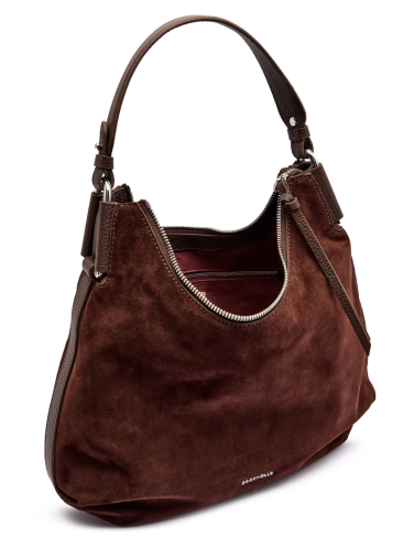 KABELKA COCCINELLE REBEKKA SUEDE MEDIUM brunette