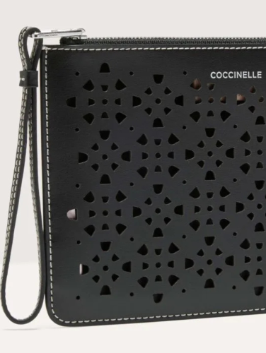 POUZDRO COCCINELLE ALIAS COWHIDE PERFOREE noir