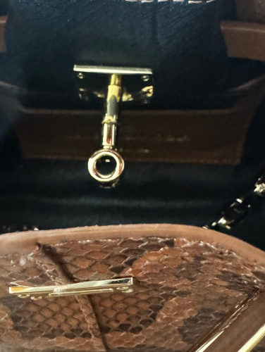 Roberta Gandolfi minibag Sveva – Python/Cuoio